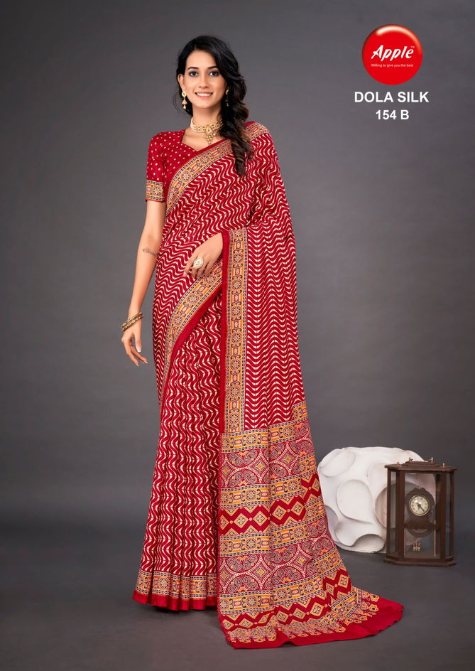 Dola Silk Vol 154 By Apple Daily Wear Saree Catalog
